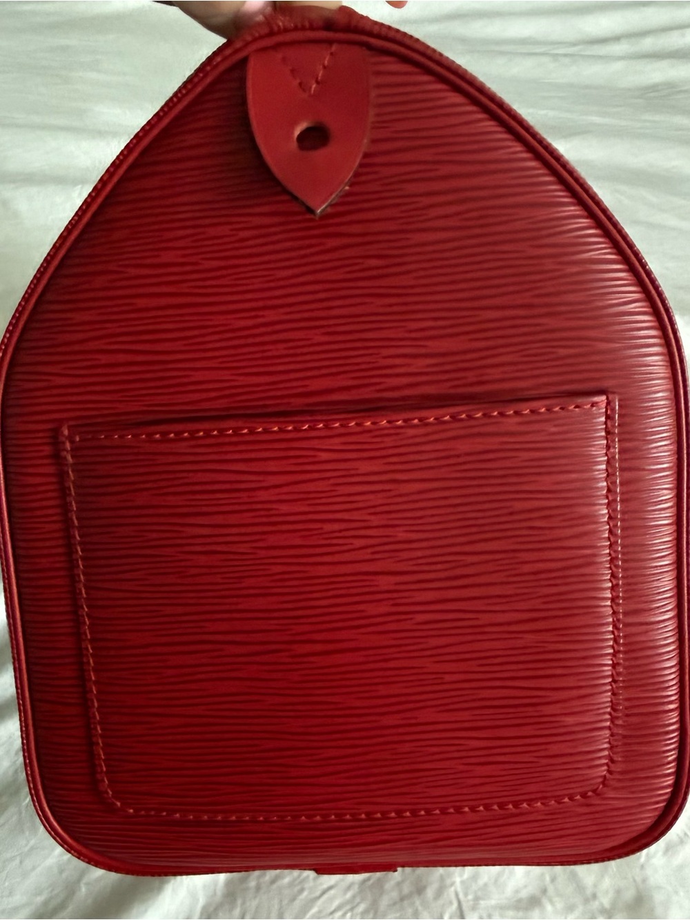 AuthenticVintage Louis Vuitton Red Epi Speedy 30 - Picture 13 of 14
